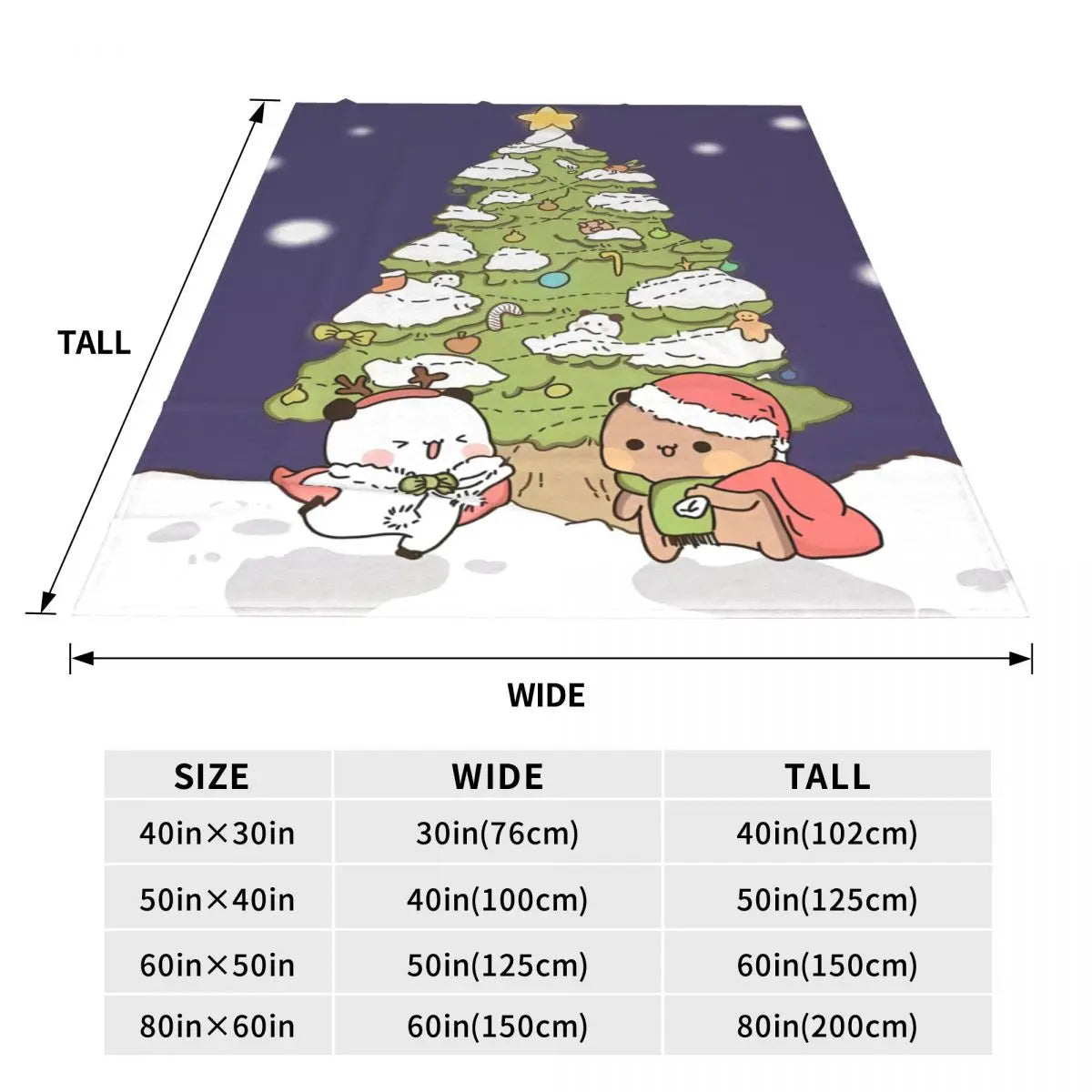 Bubu & Dudu Christmas Tree Blanket